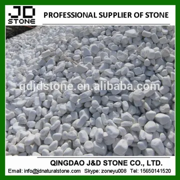 white marble garden pebble stone decoration