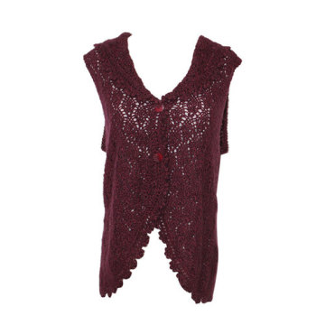 Fashion lambswool sleeveless jumper