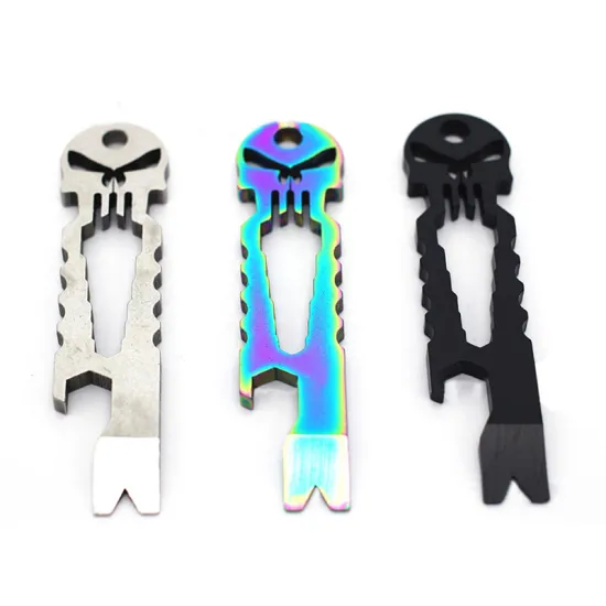 Skull Beer Bottle Opener Prybar Pry bar Crowbar camp wrench outdoor multi pocket tool pendant multifunction gadget multipurpose