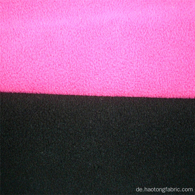 Zweifarbiger Polar Fleece-Strickverbundstoff