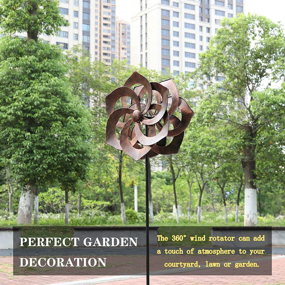 Brown Retro Garden Wind Spinner