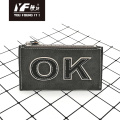 China Custom logo OK PU zipper wallet Supplier