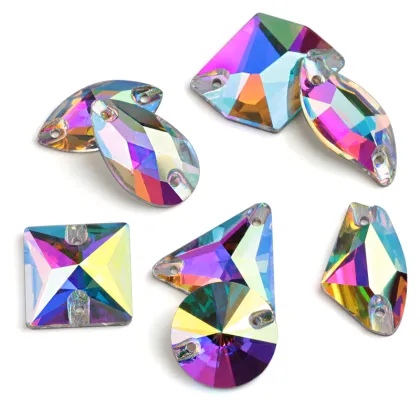 Wholesale AAAAA Crystal AB Golden Rhinestone Beads for Jewelry