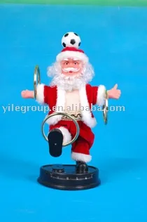10&quot; santa play hoops/santa toys/electrical santa