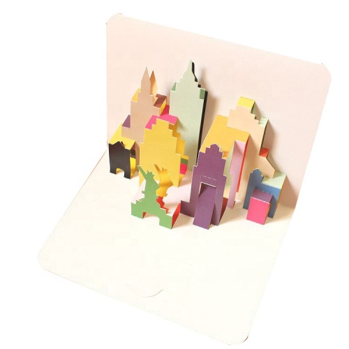 Customized printing 3D pop up envelop greeting card