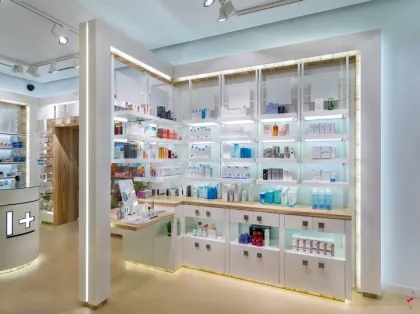 pharmacy shelves pharmacy counter and display racks for pharmacy