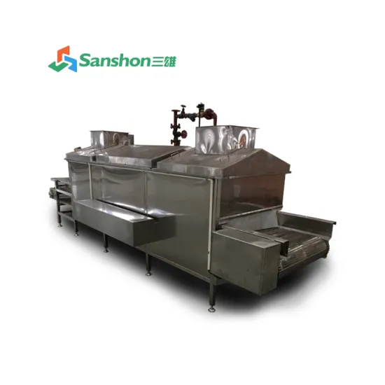 Industrial Stainless Steel Steam Blanching and Sterilizing Machine for Sliced Vegetables