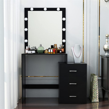 Large Mirror Makeup Vanity with 9 Lights Bulbs