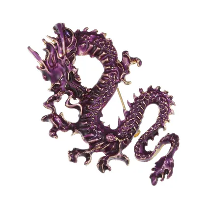 4-Color Pride Dragon Brooch Pin - Enamel Flying Dragon Brooch for Women & Unisex, Perfect as a Party or Casual Gift