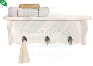 SH white bathroom tower shelf