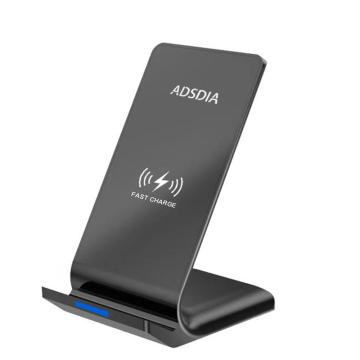 Qi standard fast Charging wireless charger stand for Samsung Galaxy/ iPhone X -ADSDIA