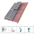 Soportes de montaje solar para sistema de tejas de tejas