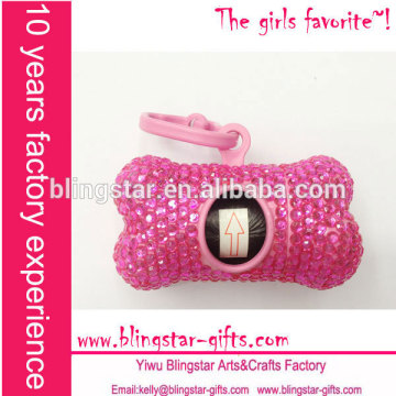 bling bling custom dog poop bag dispenser