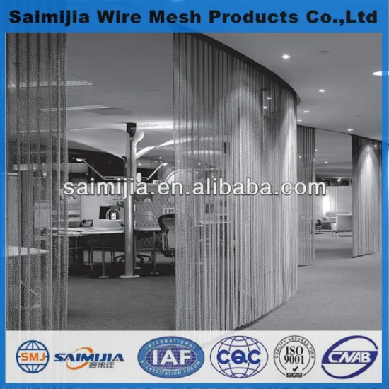 Anti-corrosion Stainless Steel Metal Mesh Curtain