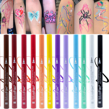 Bút chì kẻ mắt chất lỏng không thấm nước đa màu neon được thiết lập để sử dụng hàng ngày ở Pháp