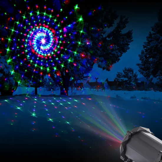 2024 RGB 3D Cosmic 16 Patterns Laser Lighting Projector for Festivals and Decor