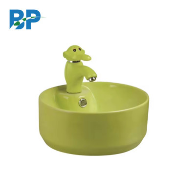 Colorful Modern Design Kids Ceramic Wash Basin