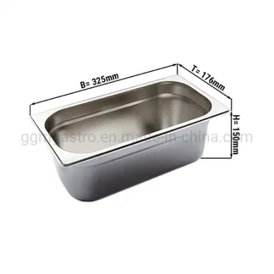 All Standard Size Stainless Steel Gastronom Hotel Buffet Dinner Container/Gn Food Pan