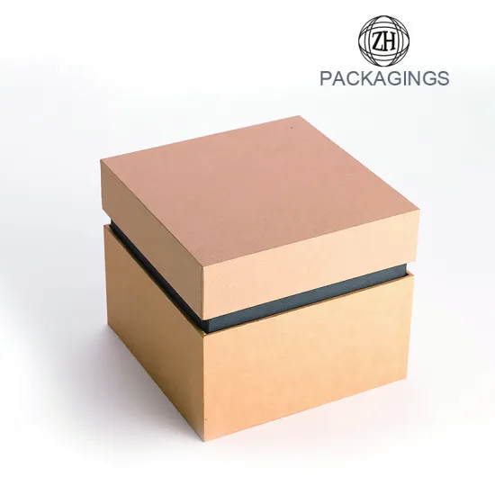 Custom box packaging for watch with lid