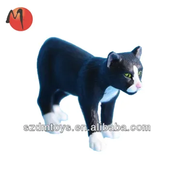 mini figures plastic toy cat figure