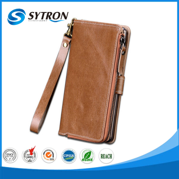 Multi-functional mobile phone flip cover handy case for iphone 6
