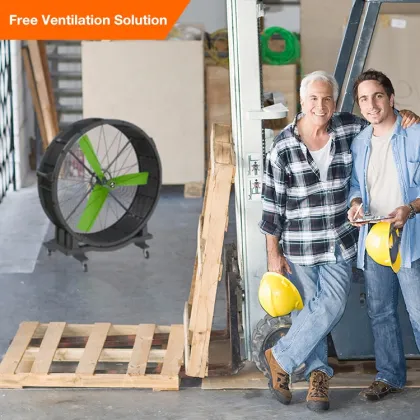 600W Big Air 48 Inch Floor Industrial Drum Fan