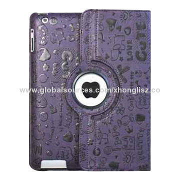Emboss Style PU Leather Case for iPad