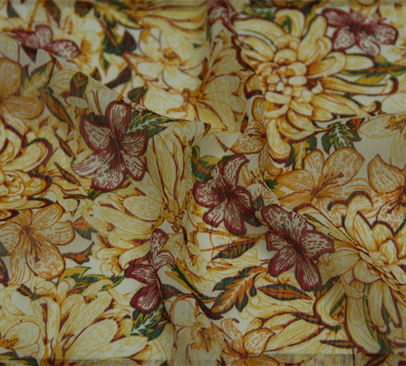 75D chiffion crepe printing