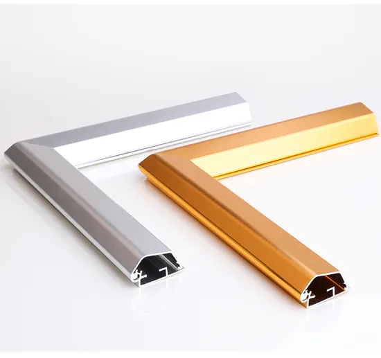 Polished Golden Anodized Aluminum Frames for Grades 6005, 6061, 6060, and 6463