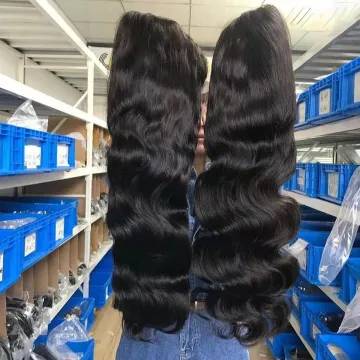 Wholesale OEM Brazilian Wig Virgin Body Wave Human Hair Frontal Wig 5x5 6x6 HD Lace Front Closure Wig