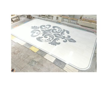Venice White Marble: Custom Cut Polished Natural Onyx Marble Medallions & Granite Tiles with 1-Year Warranty