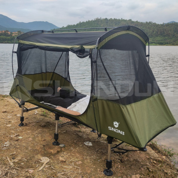 SNDN Folding Portable Waterproof One Person Tent with Bed for Outdoor Camping
