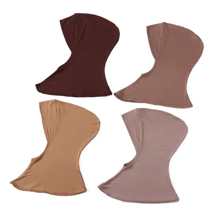 Stretch Adjustable Cotton Modal Islamic Hijab Cap