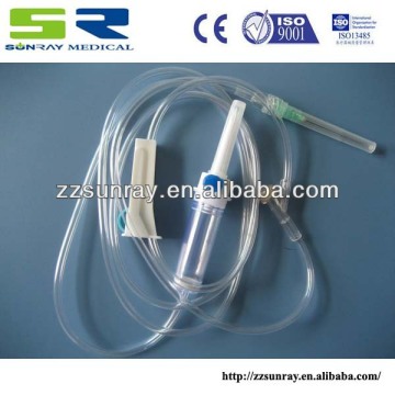 disposable infusion set with Y connnector