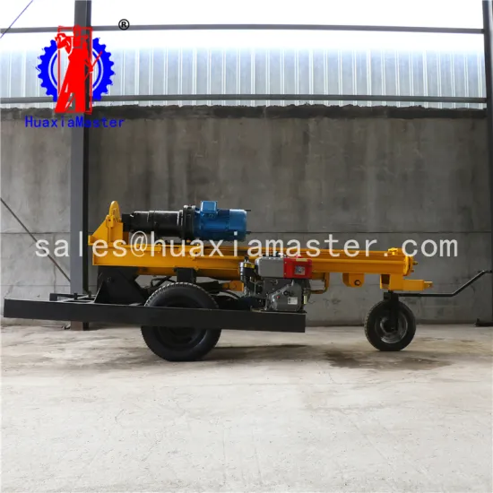 KQZ-180D air compressor drilling rig hard rock pneumatic drilling rig