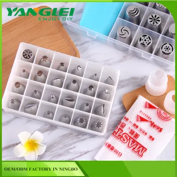 24pcs Fondant cake decorating tip piping nozzles set