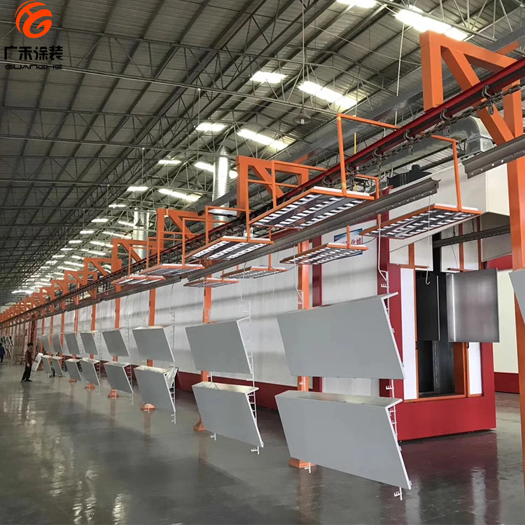 Auto Powder Coating Spray Paint Machine Production Line