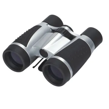 Cheap Promotional Logo Printed Toy Plastic Mini Binoculars 4x30 with Rubber Grip