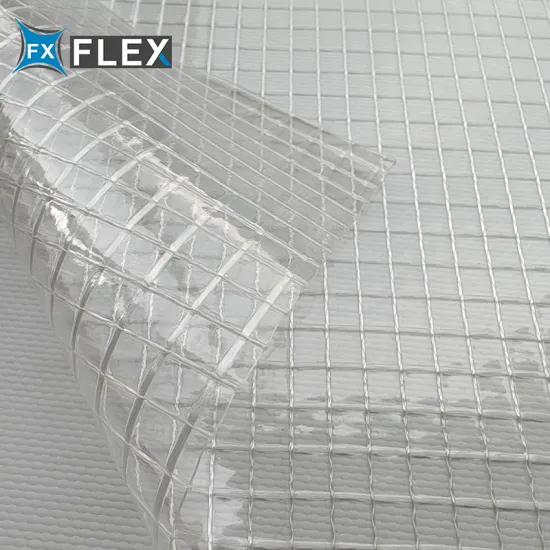 400g Outdoor 0.55mm Clear PVC Tarpaulin - Transparent Mesh Material