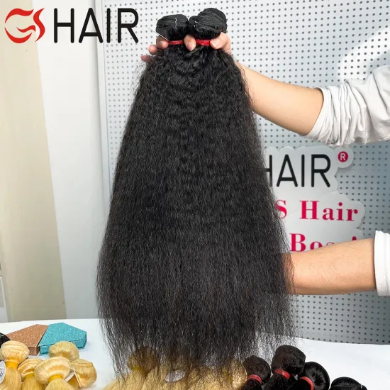 Affordable Kinky Straight Double Weft Remy Hair Extensions for Black Women