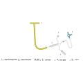 Tubo di drenaggio monouso in lattice a forma di T