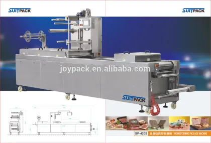 CE certification and meat product type plastic thermoforming machine for PA & PE packaging