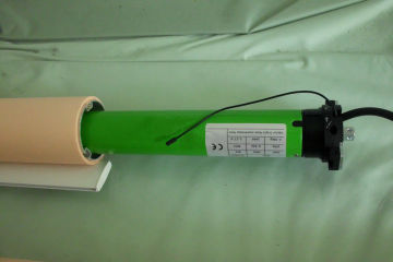Yellow Electric Fabric Roller Blind , Motorized Roller Shades