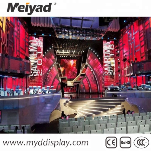 Curving LED video screen