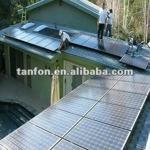 High power off-grid solar hime system