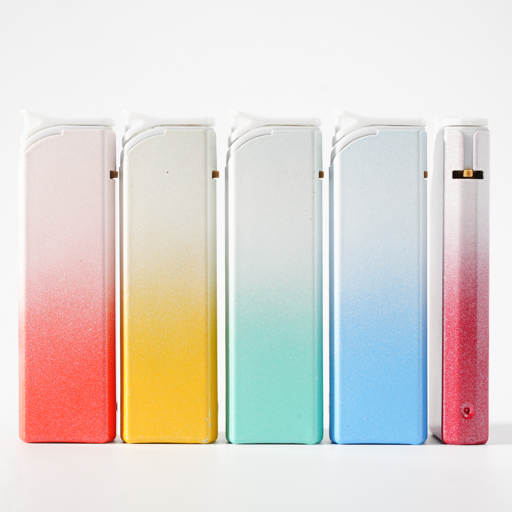 Angled ignition Gradient Metal Cover Jet Flame Lighter