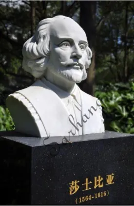 Marble Famous Poet William Shakespeare Bust Sculpture