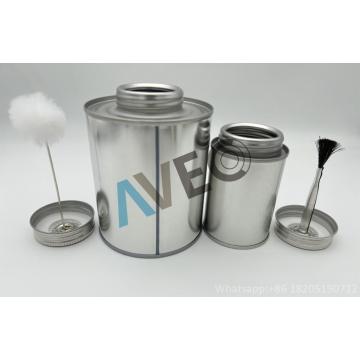 PVC Glue Tin Can avec des pinceaux