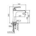Melodia Basin Mixer