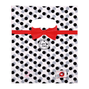 Factory Wholesale Custom Logo PE Packaging Plastic Bags with Handle